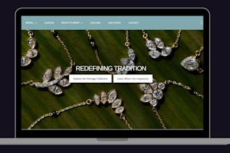 design jewelry website necklace website earing store wristwatch pendant website