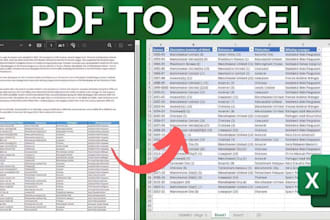 convert PDF invoices and reports to clean excel automatically
