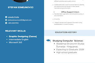 make modern resume and CV design that gets you hired