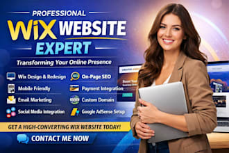 build, design, or redesign a modern wix website for small and expanding business