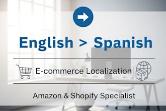 localize your amazon or shopify product listing from english to spanish