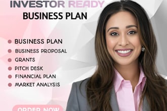 expert business plan, grant writer for startups with pitch ready financial plan