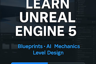 teach you unreal engine 5, ai blueprints mechanics, and more