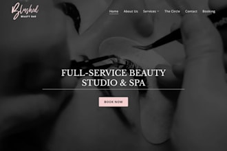 design squarespace beauty website medspa website saloon website spa website