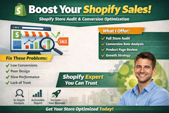 do shopify store audit conversion rate marketing shopify expert