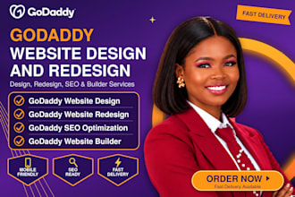godaddy website design, godaddy website, godaddy website redesign, godaddy