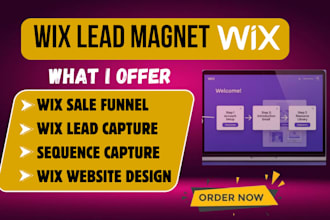 design wix lead magnet opt in capture sequence sale funnel