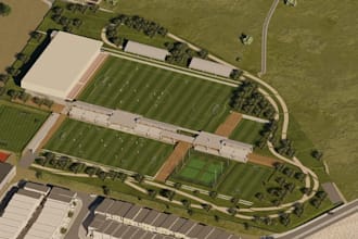 do 3d sport complex, 3d sports facility, stadiums, indoor sports,3d gaming arena
