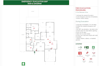 design detailed fire safety and evacuation plan