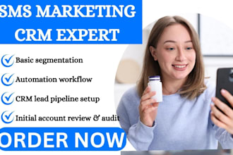 setup sms marketing goldie podium klaviyo swell vctia doctible caspio ringy crm