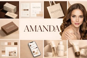 design complete brand identity, branding kit and guidelines
