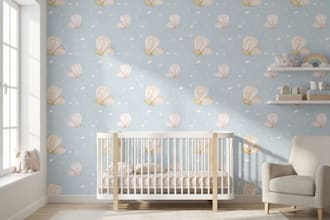seamless baby fabric pattern for nursery wallpaper textile print design