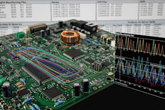 design 6 layer multilayer pcb with circuit simulation, manufacturing files