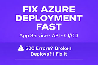 fix azure deployment errors and API issues fast
