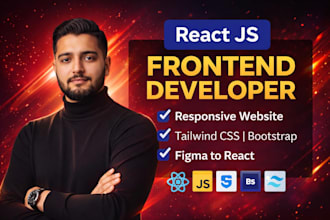 build responsive react js frontend website