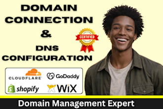fix dns issue connect or transfer domain email migration on godaddy wix shopify