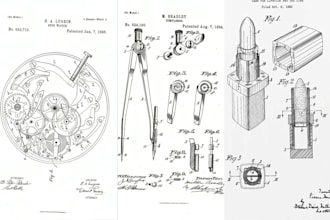 do patent illustration drawing for patent utility