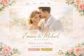 create a beautiful wedding website with digital invitation and rsvp