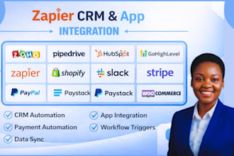 integrate zoho CRM hubspot gohighlevel zapier, fix stripe paypal square payments