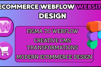 ecommerce webflow website design ecommerce online store figma to webflow website