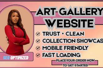 art gallery website, exhibition site, museum website, artist portfolio site