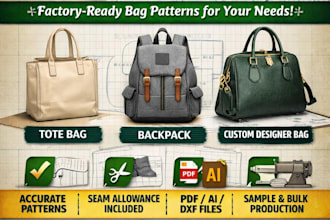 create sewing bag patterns for all types of bags