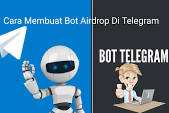 develop telegram bots, including airdrop bots, ai chatbots, and fully customized