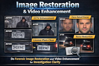 do forensic image restoration and video enhancement for investigation clarity