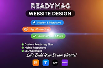 design a modern interactive readymag website with animation and motion