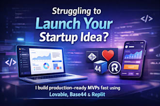 develop or fix lovable ai web apps, saas mvp, vibe coding, replit, loveable