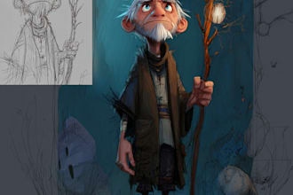 design a concept art character or object