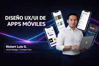 un diseño uxui moderno y profesional para tu app en figma