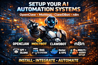 build setup open claw moltbot clawdbot clawbot n8n ai automation ollama gpt rag