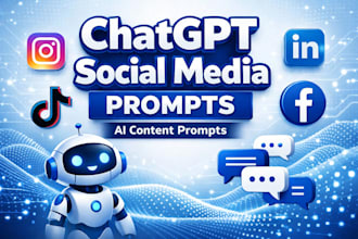 create chatgpt prompts for social media content and marketing