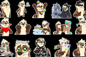 draw furry telegram stickers nsfw furry stickers discord animated stickers