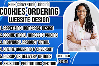 cookies ordering website custom cookie website bakery ecommerce website