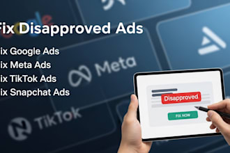 fix rejected ads for your vape brand, weed, cannabis, smoke, peptide, hemp ads