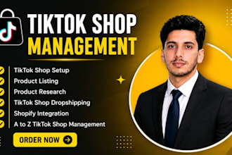 setup tiktok shop, manage tiktok shop, and tiktok dropshipping