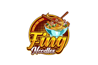 create wonderful and excellent noodles logo design