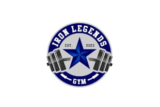 create creative and good looking gym logo design
