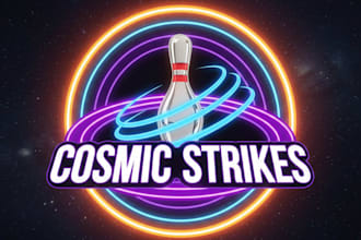 design a bold and dynamic bowling logo