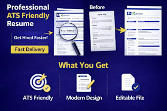 create a professional ats friendly resume and CV