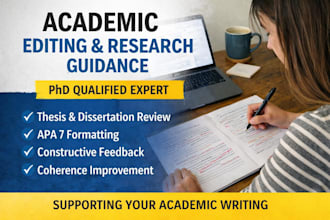provide professional academic editing and research