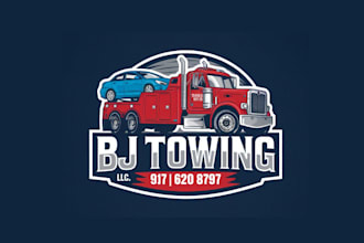 create professional and specially towing logo design