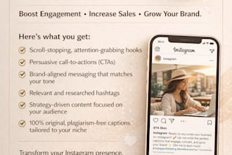 write engaging instagram captions that increase engagement and sales