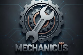 design a strong and professional wrench logo