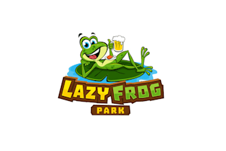 create lazy frog memorable character logo