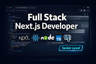 create a custom nextjs fullstack app with react for your business