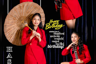 create a unique photo mix and collage from your images birthday gift