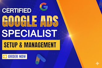 setup and manage google ads adwords PPC campaigns as ads manager
